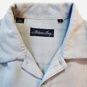 Milano Bay baby blue short sleeve button up Hawaiian shirt - Men's size large
